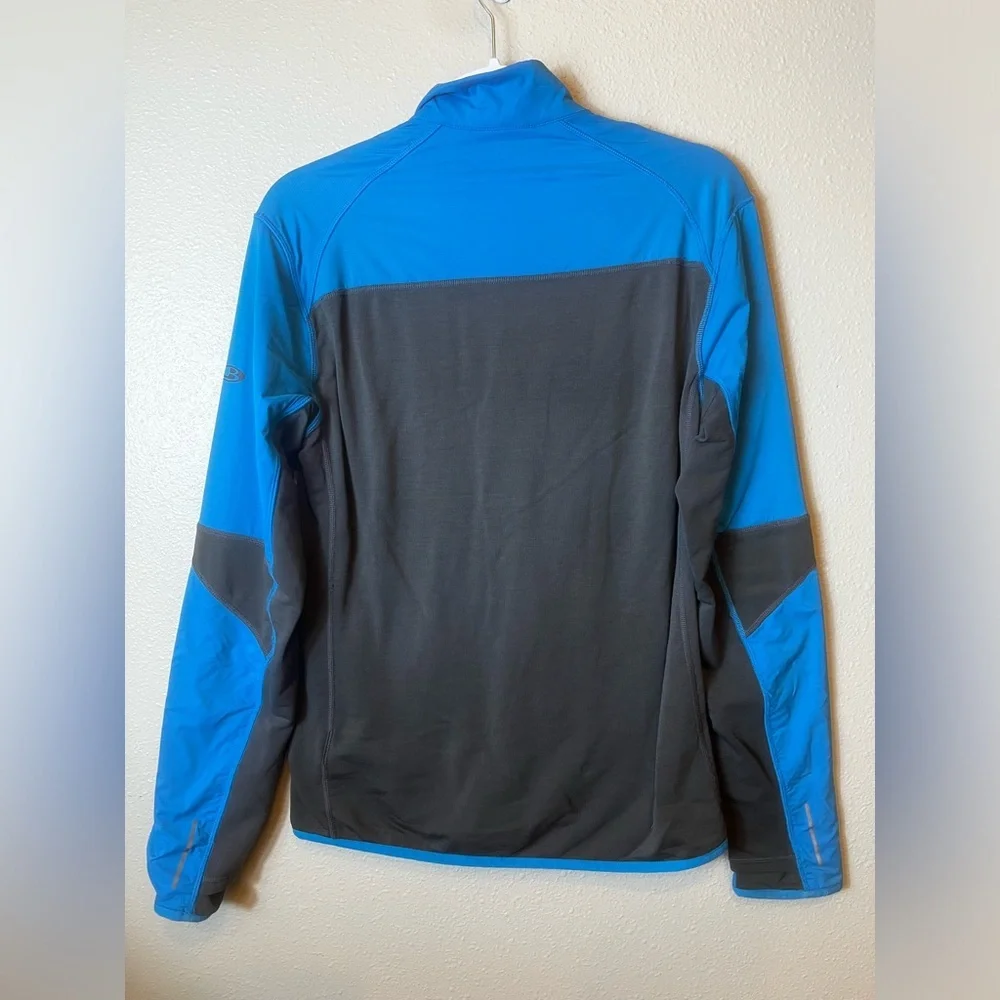 Icebreaker Merinoloft Blue and Grey Long Sleeve Zip Jacket Size Men’s S